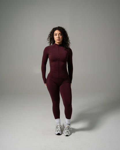 Glass Jacket - Merlot - Workout Clothes For Women | Alphalete