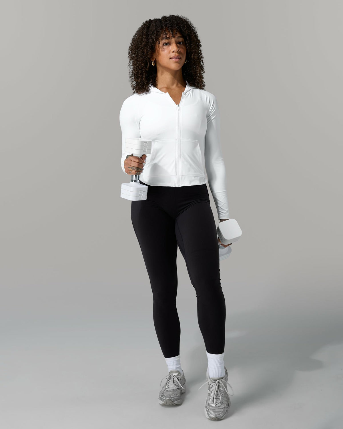 Flex Hoodie - White - Workout Clothes For Women | Alphalete