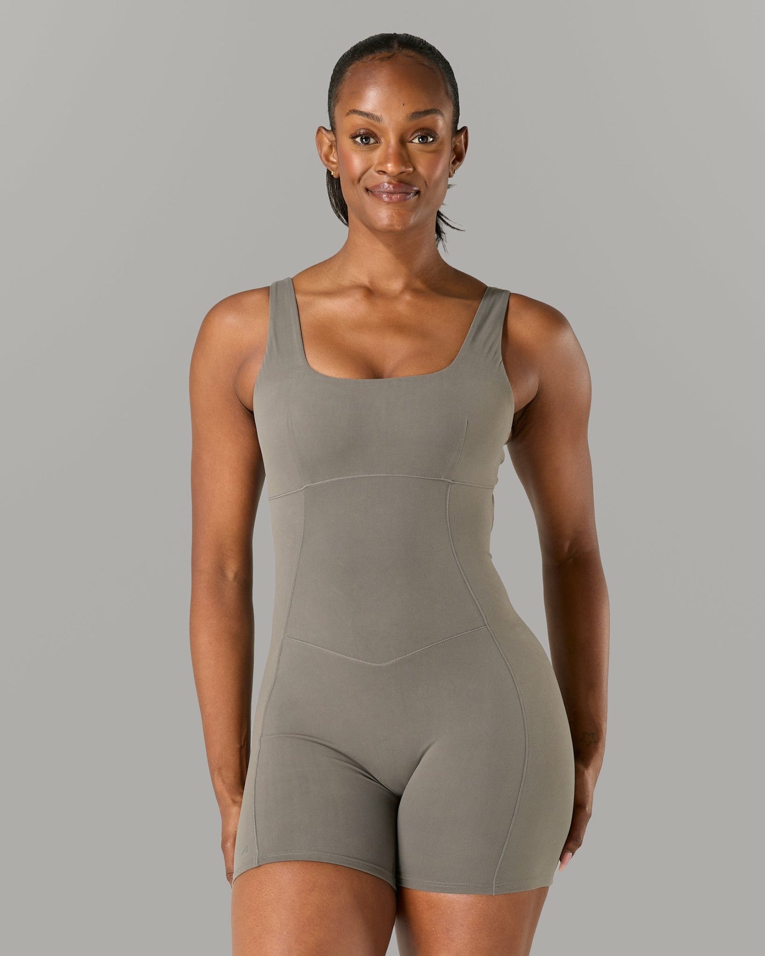 Starr Bodysuit - Pewter - Workout Clothes For Women | Alphalete