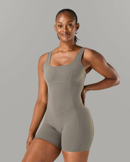 Starr Bodysuit - Pewter - Workout Clothes For Women | Alphalete
