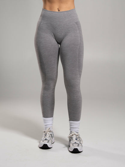 Pump Mid Rise Legging - Heather Grey | Alphalete
