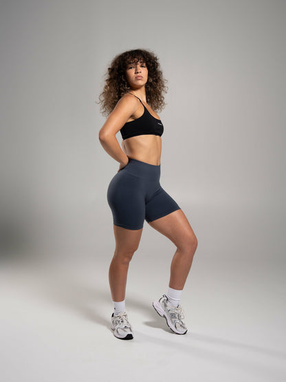 Pump Mid Rise Short - Dusty Navy | Alphalete