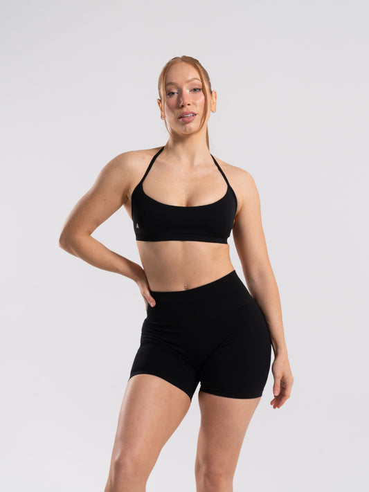 Amplify Minimal Bra - Black - Best Sports Bra | Alphalete