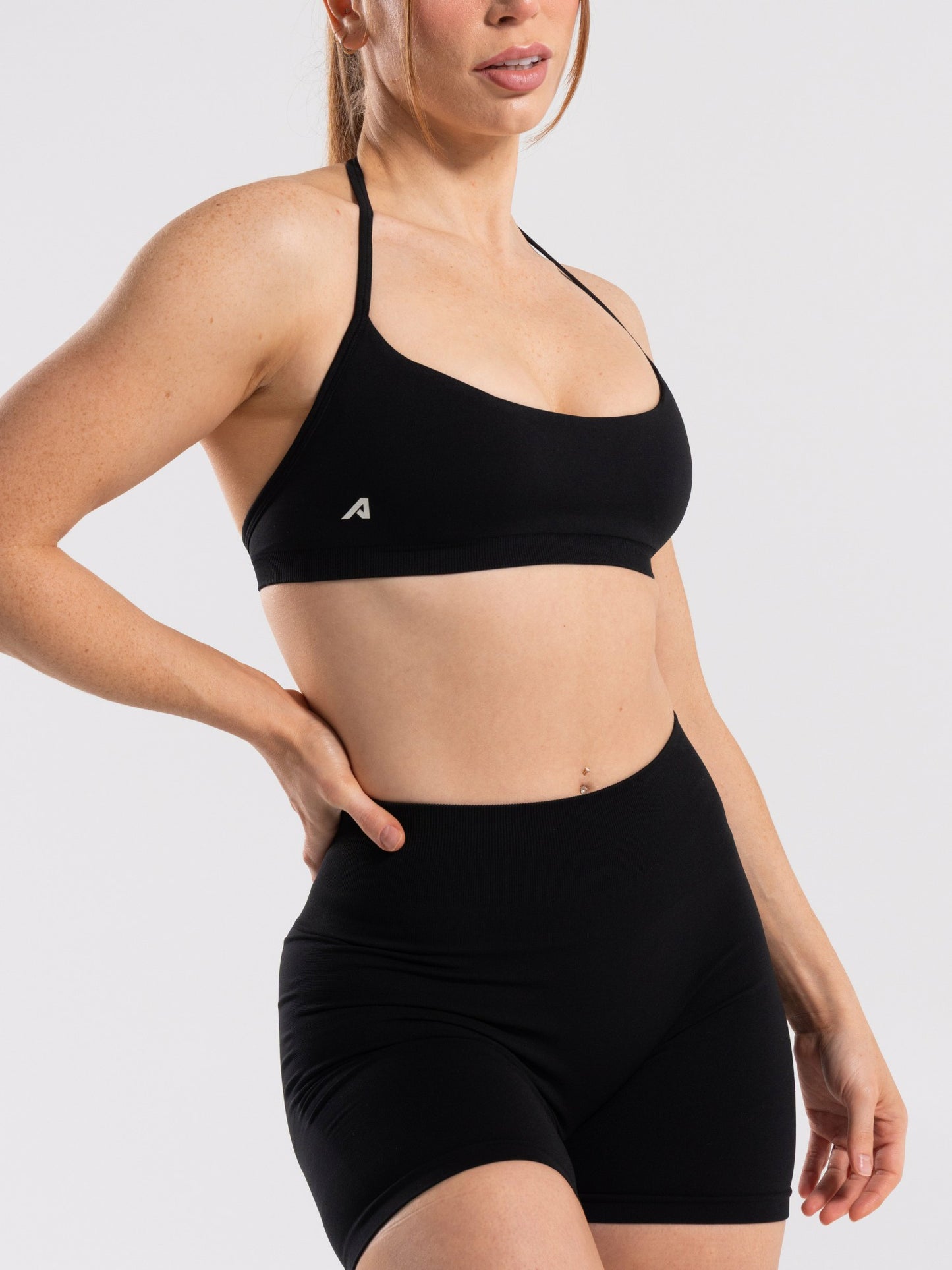 Amplify Minimal Bra - Black - Best Sports Bra | Alphalete
