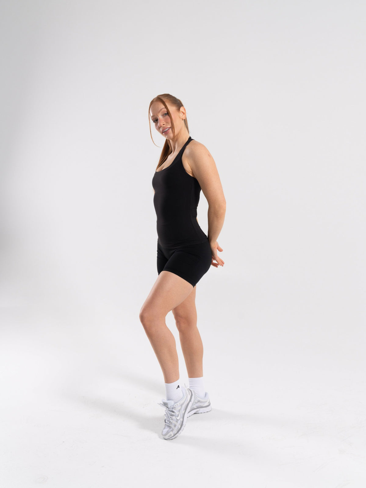 Softcurve Racer Tank Long - Black | Alphalete