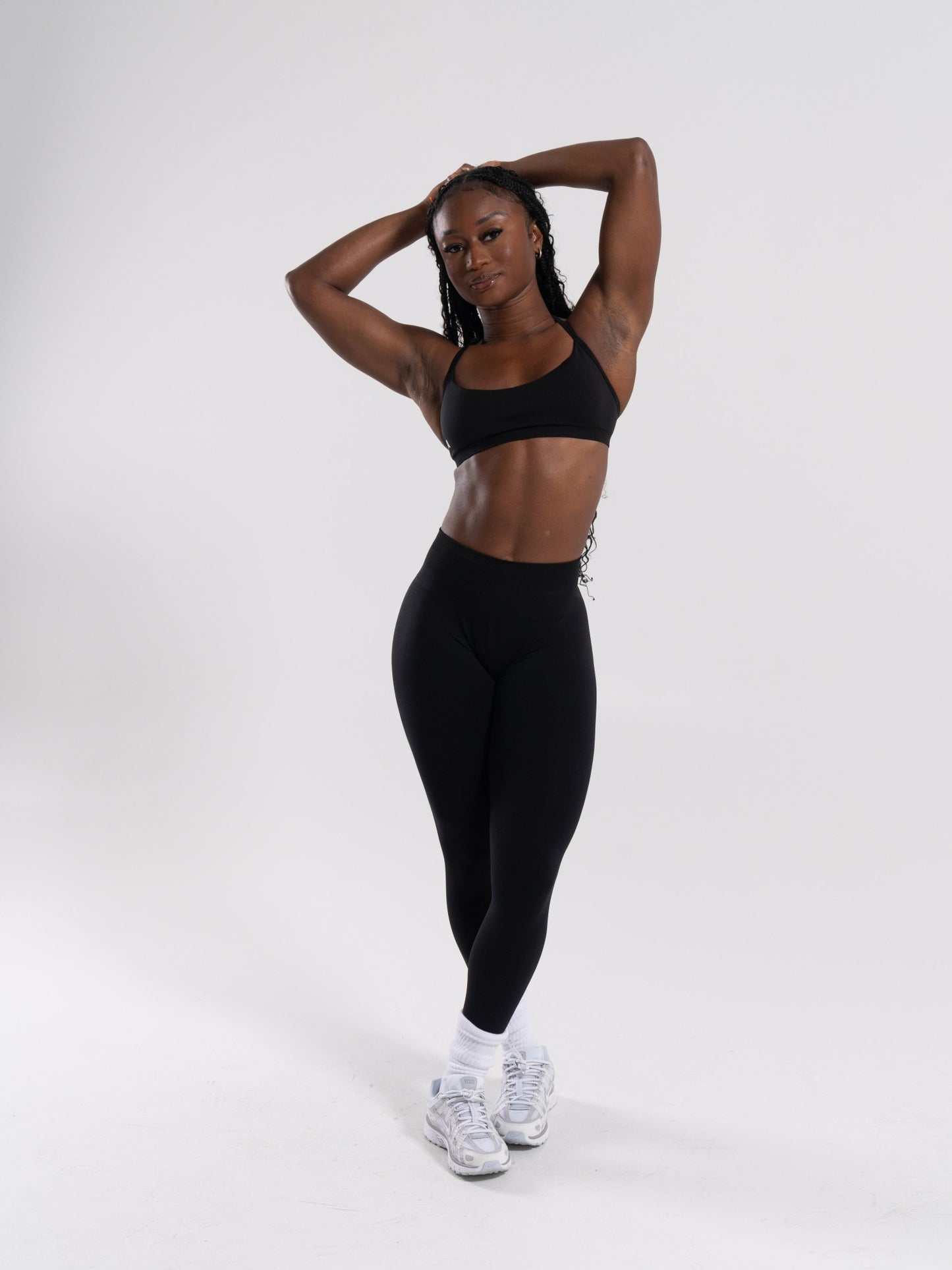 Pump Mid Rise Legging - Black | Alphalete