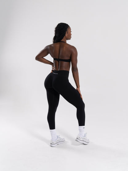 Pump Mid Rise Legging - Black | Alphalete