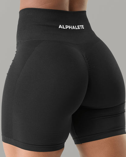 Amplify Ultra-High Rise Biker Short - Black | Alphalete