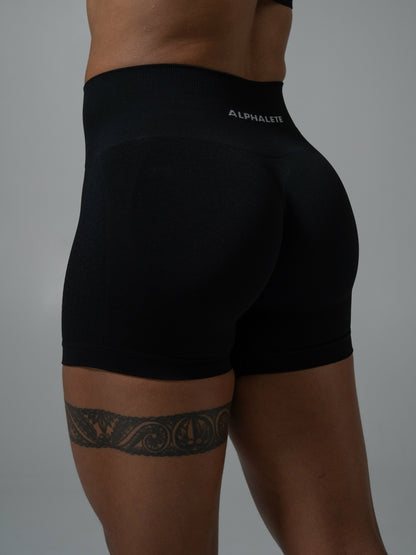 Contour Mid Rise Short - Black - Workout Clothes For Women | Alphalete