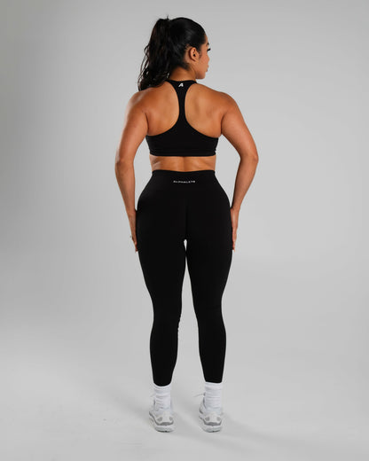 Amplify Mid Rise Legging - Black | Alphalete
