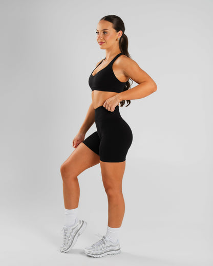 Amplify Ultra-High Rise Short - Black | Alphalete