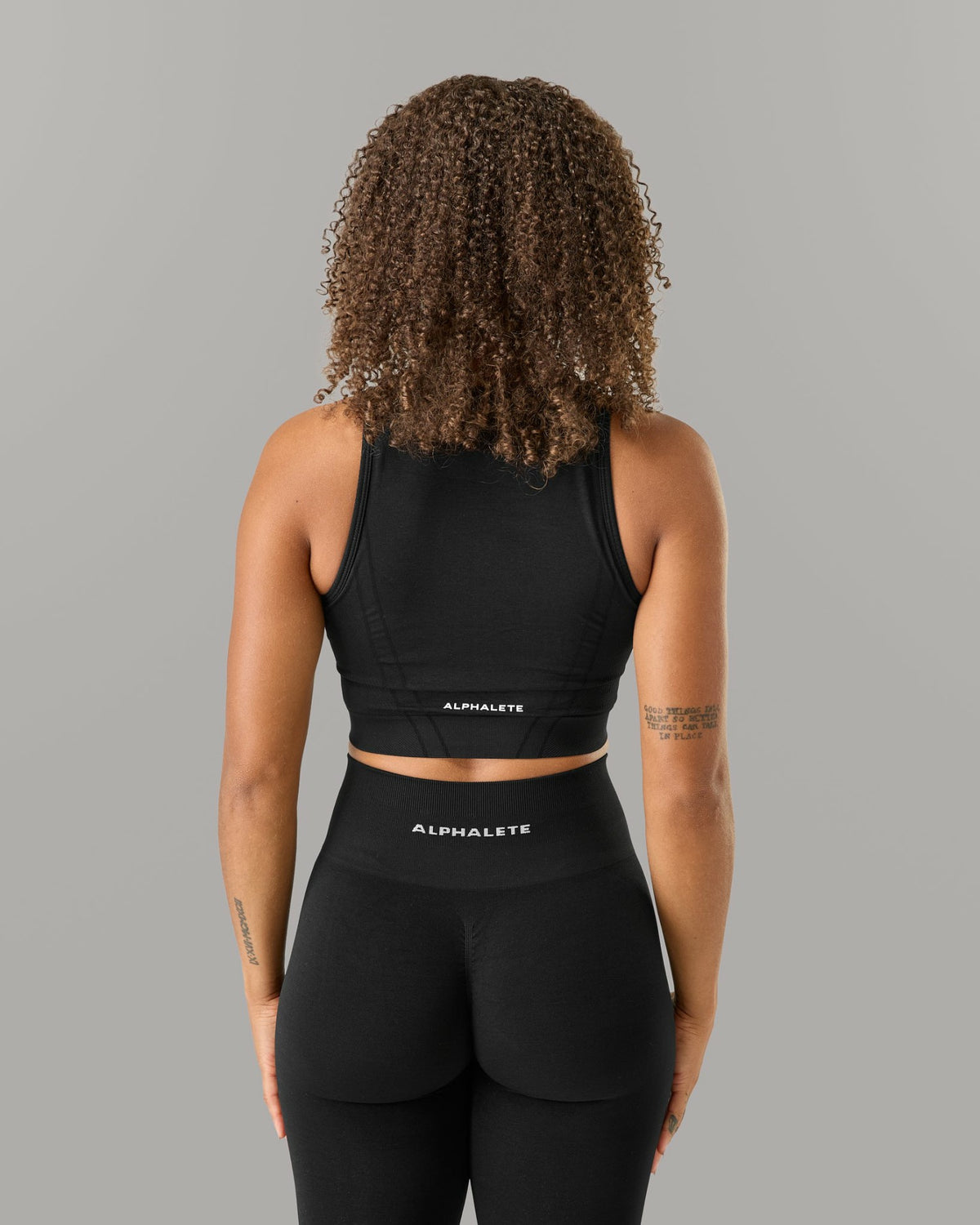 Stratus Crop Tank - Black - Workout Clothes For Women | Alphalete