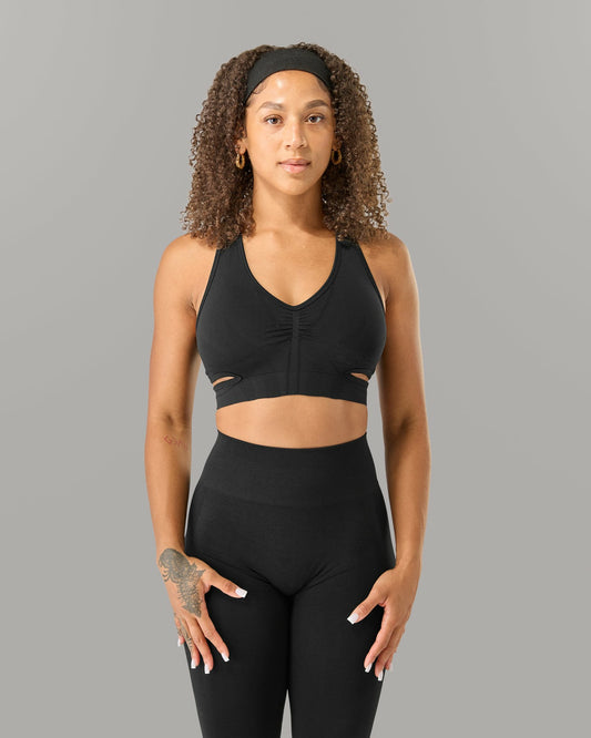 Stratus Bra - Black - Best Sports Bra | Alphalete