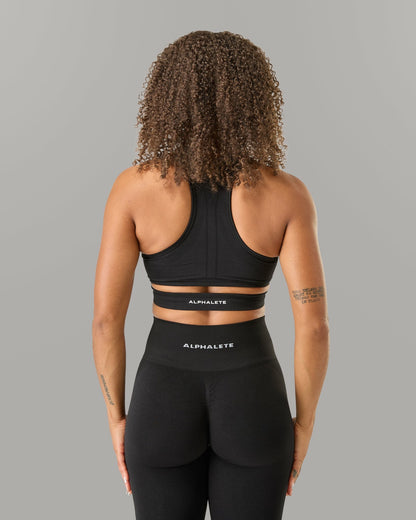 Stratus Bra - Black - Best Sports Bra | Alphalete