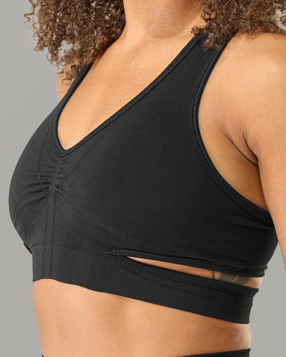 Stratus Bra - Black - Best Sports Bra | Alphalete