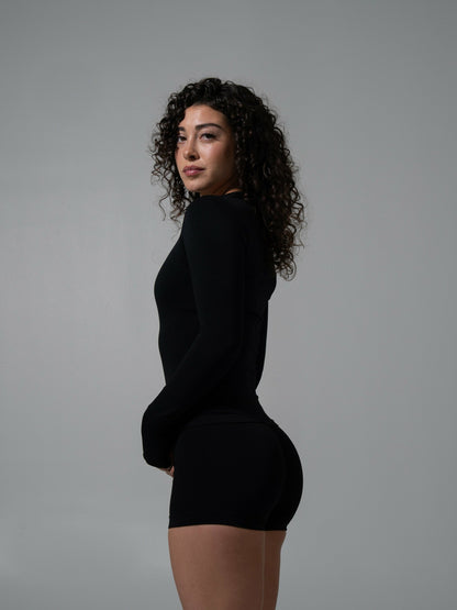 Amplify LS Long - Black - Workout Clothes | Alphalete