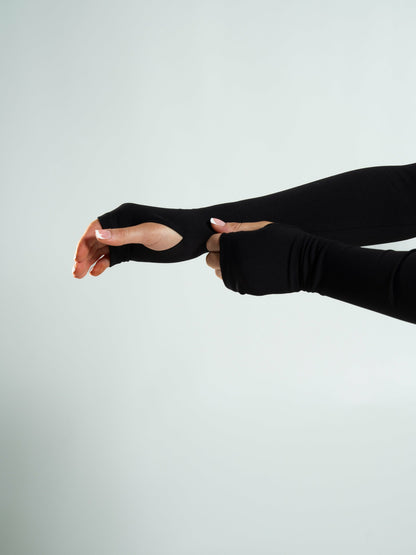 Aura Sculpt Jacket Long - Black | Alphalete