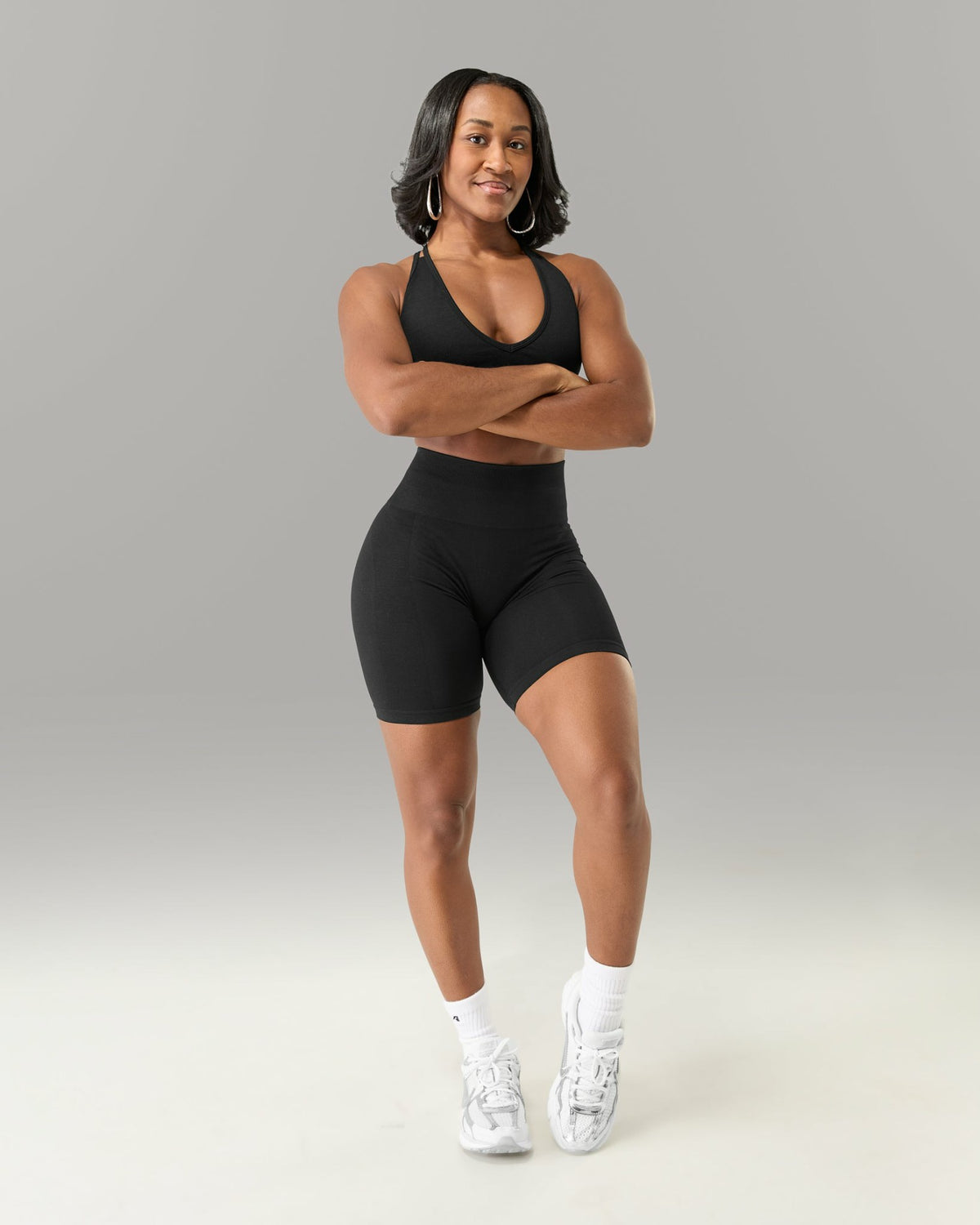 Amplify Gravity Ultra-High Rise Biker Short - Black | Alphalete