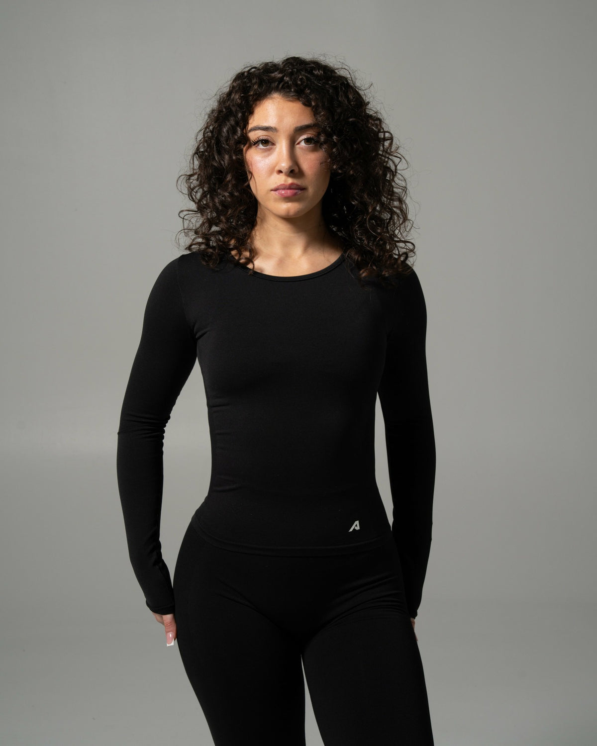 Glass LS - Black - Workout Clothes | Alphalete