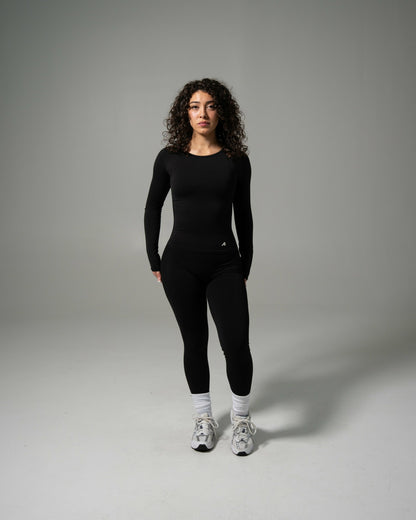 Glass LS - Black - Workout Clothes | Alphalete