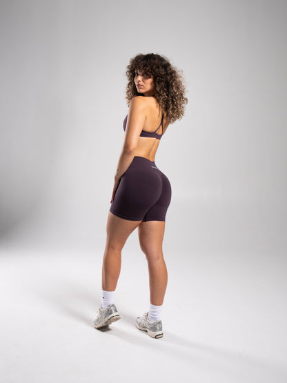 Pump Mid Rise Short - Black Garnet | Alphalete