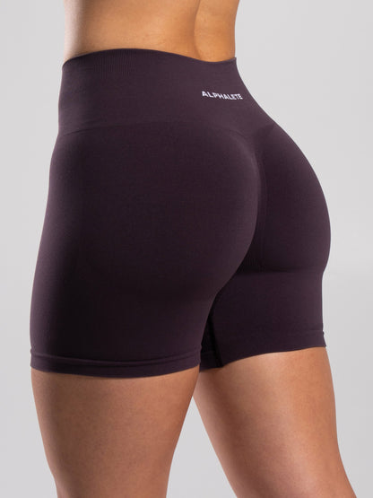 Pump Mid Rise Short - Black Garnet | Alphalete
