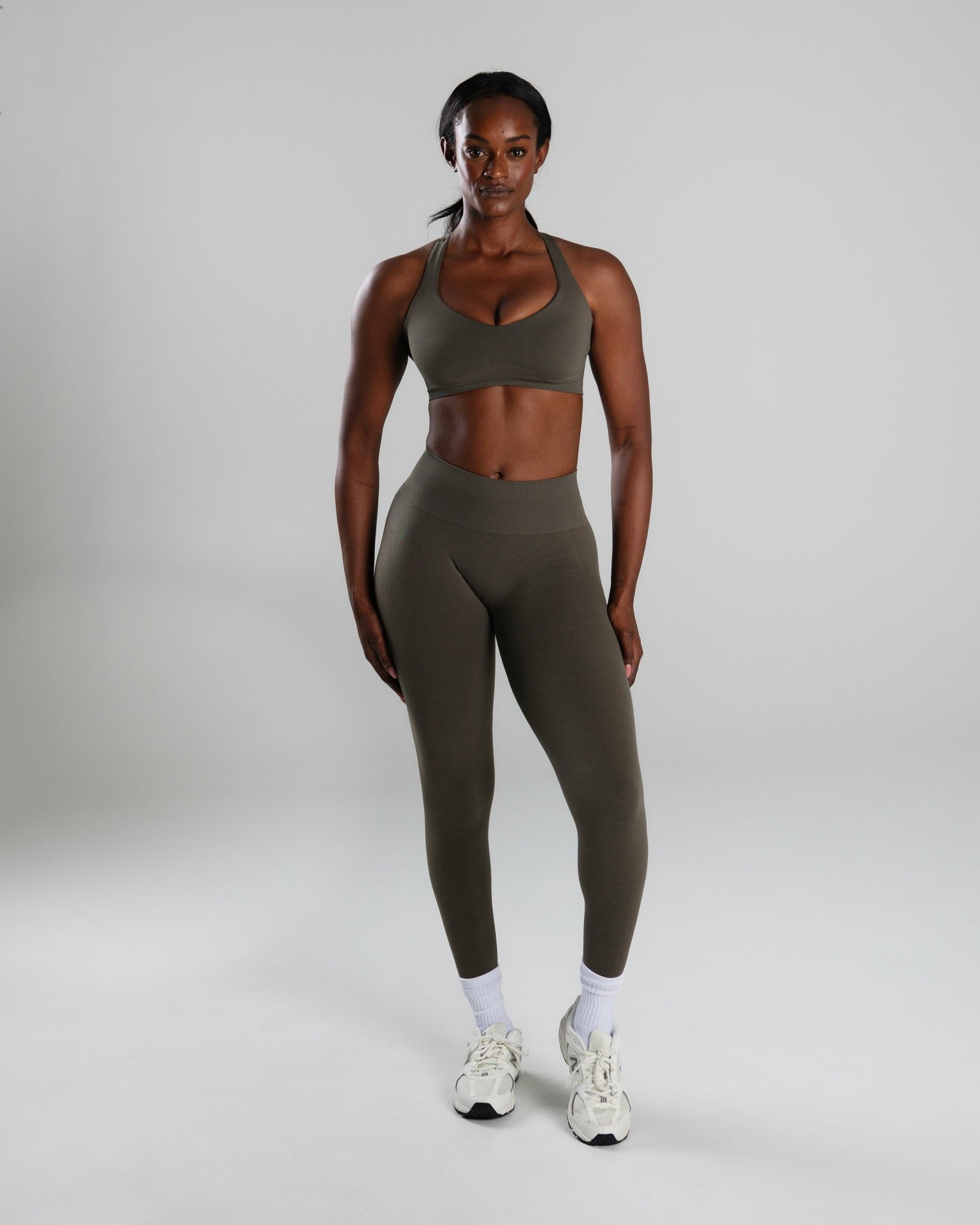 Elevate Bra - Khaki - Best Sports Bra | Alphalete
