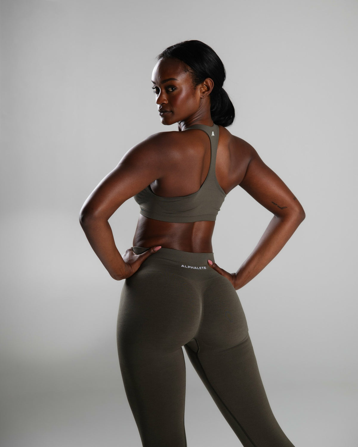 Elevate Bra - Khaki - Best Sports Bra | Alphalete
