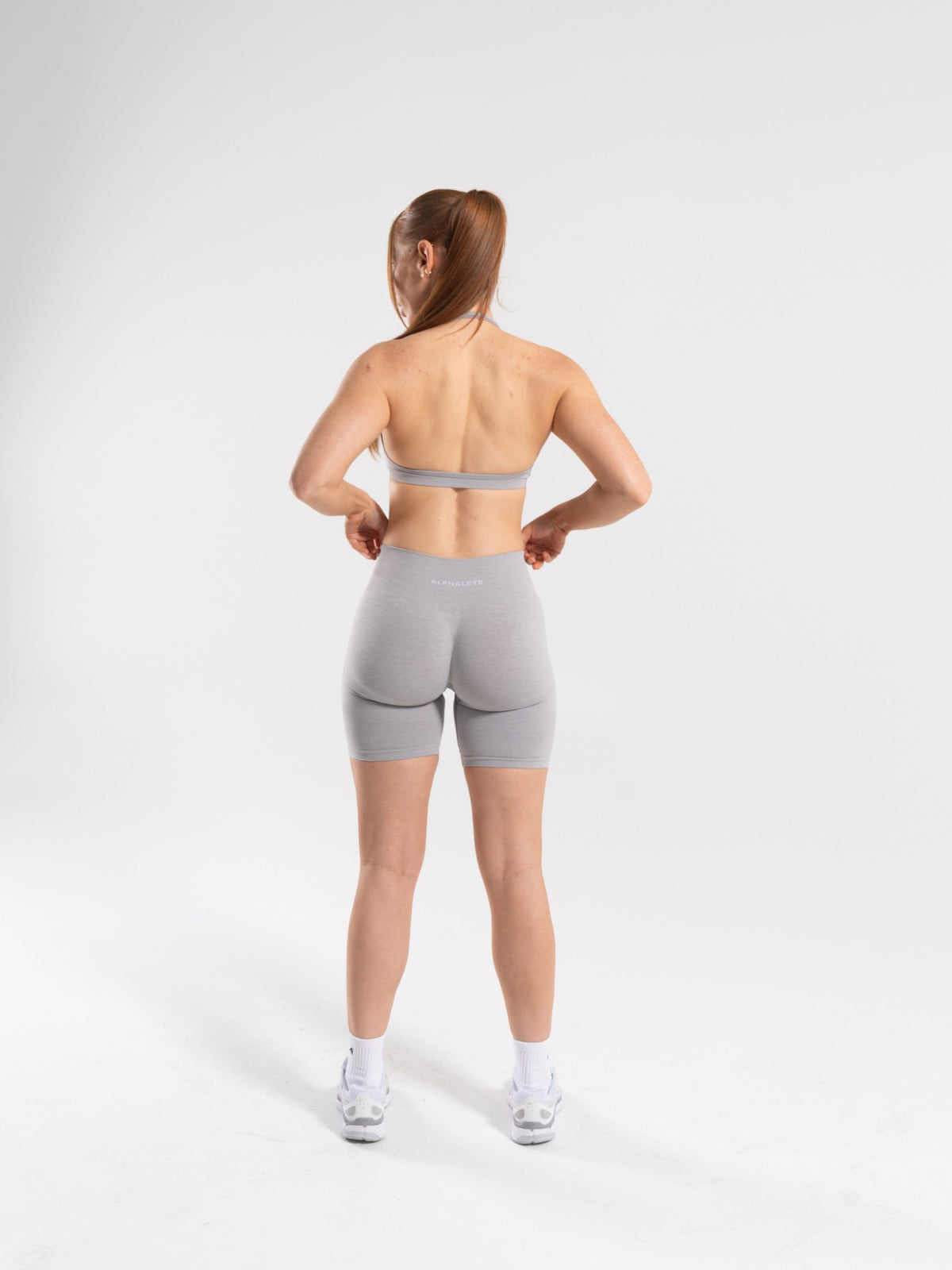 Amplify Minimal Bra - Heather Grey - Best Sports Bra | Alphalete