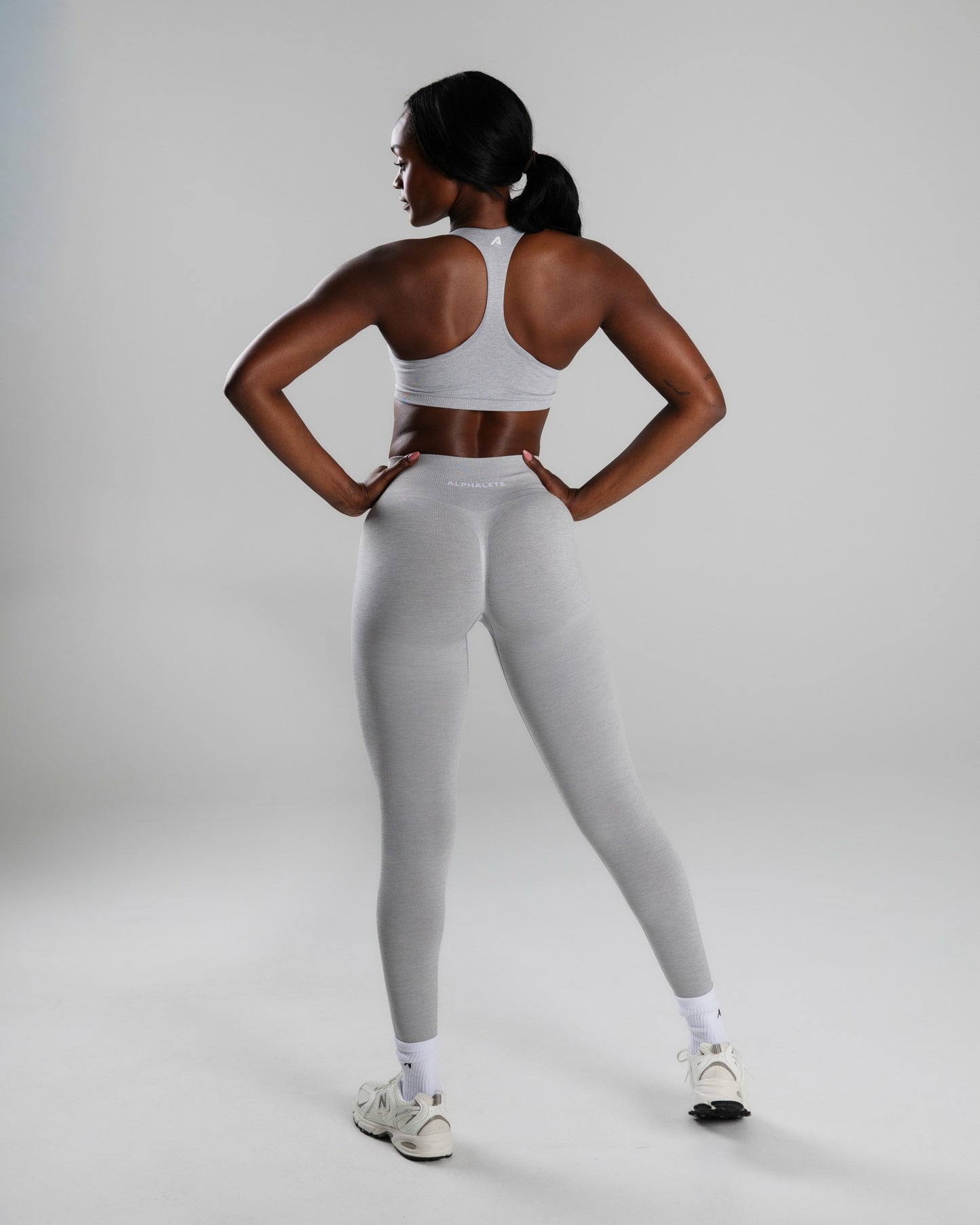 Elevate Bra - LT Heather - Best Sports Bra | Alphalete