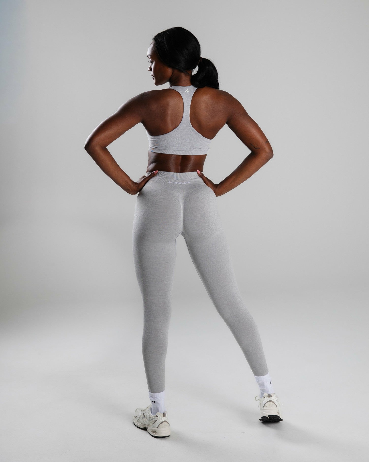 Elevate Bra - LT Heather - Best Sports Bra | Alphalete