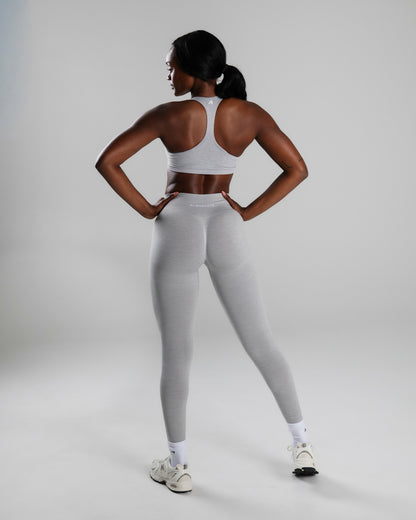 Elevate Bra - LT Heather - Best Sports Bra | Alphalete