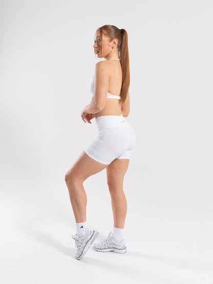 Amplify Minimal Bra - White - Best Sports Bra | Alphalete