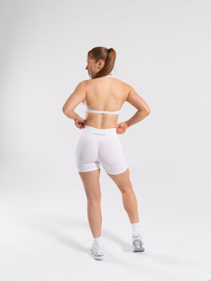 Amplify Minimal Bra - White - Best Sports Bra | Alphalete