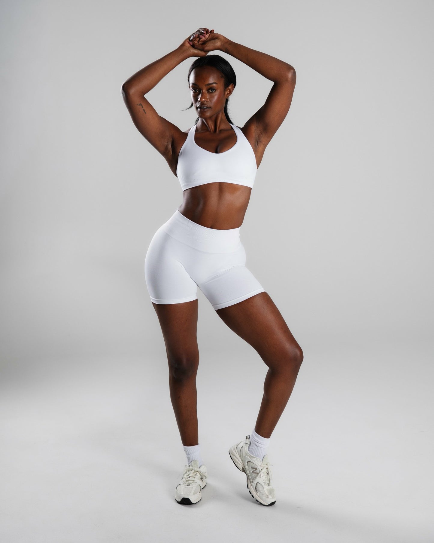 Elevate Bra - White - Best Sports Bra | Alphalete