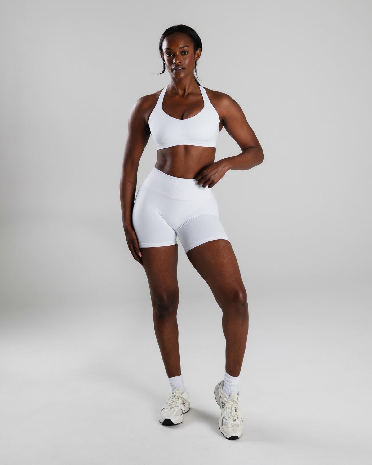 Elevate Bra - White - Best Sports Bra | Alphalete