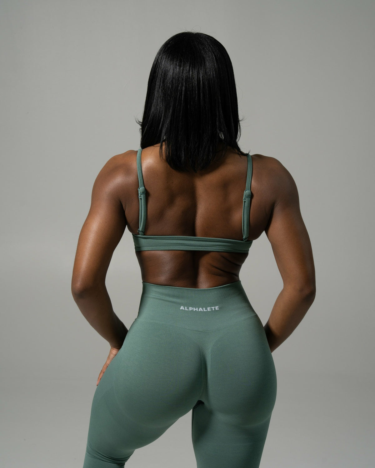 Sandy Bra - Juniper Green - Best Sports Bra | Alphalete