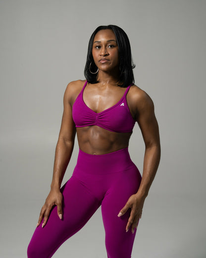 Sandy Bra - Dark Fuchsia - Best Sports Bra | Alphalete