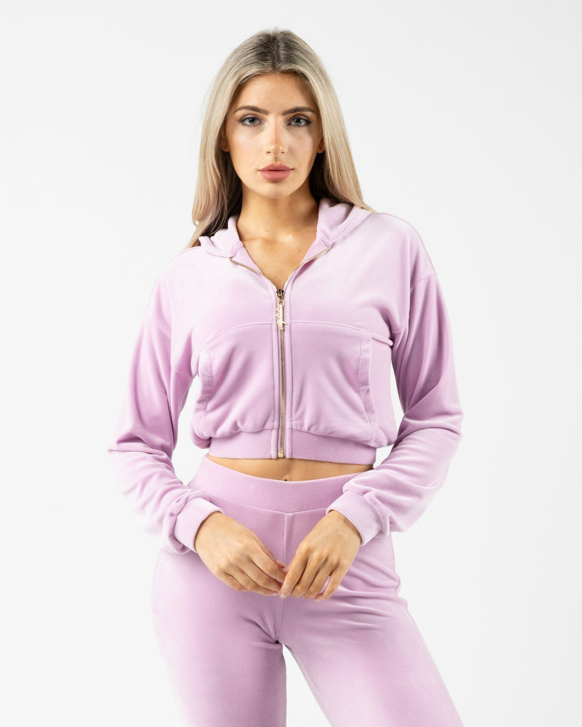 Velour Zip Hoodie - Poise - Workout Clothes For Women | Alphalete