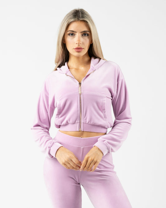 Velour Zip Hoodie - Poise - Workout Clothes For Women | Alphalete