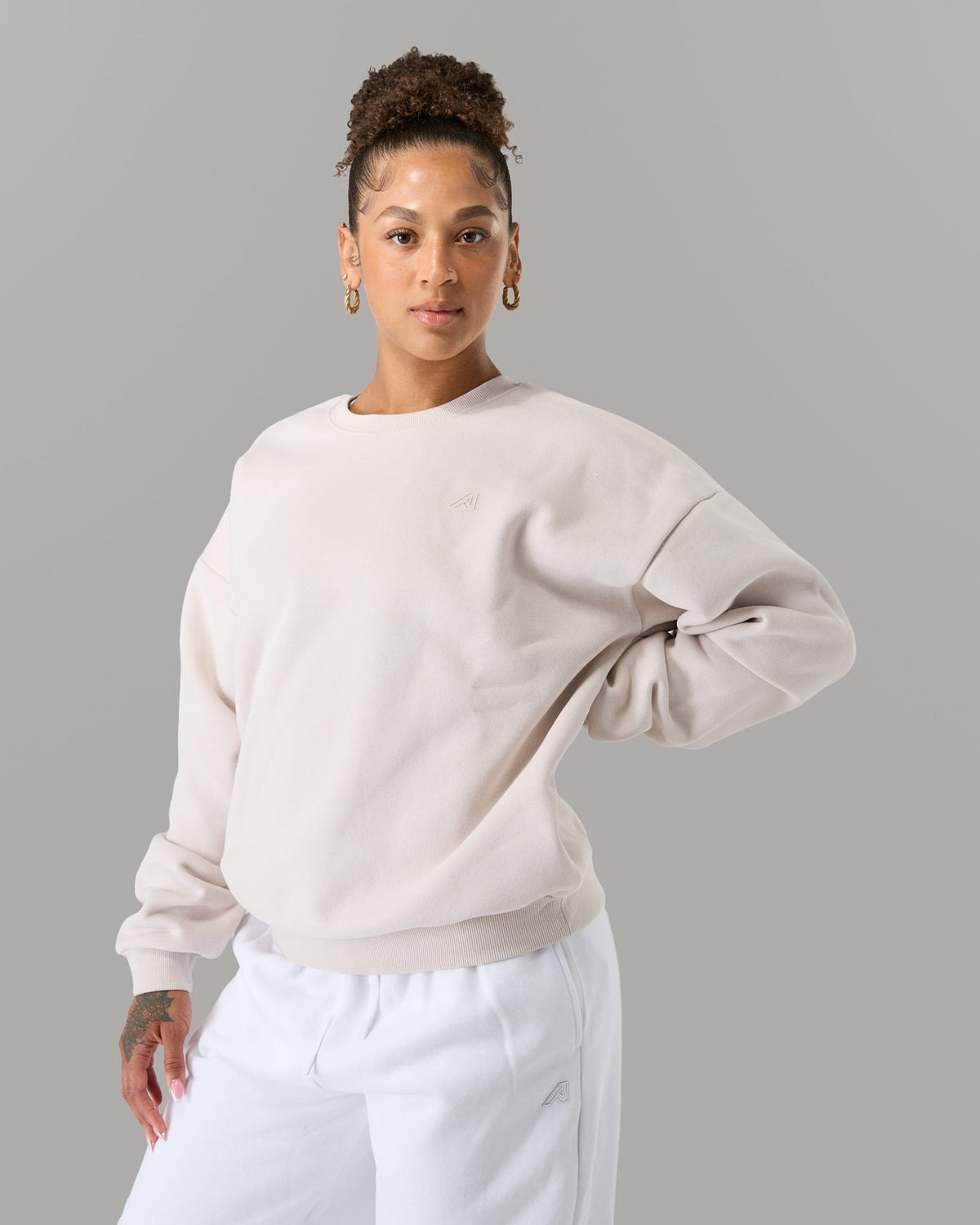 Staple Crewneck - Wheat - Workout Clothes | Alphalete
