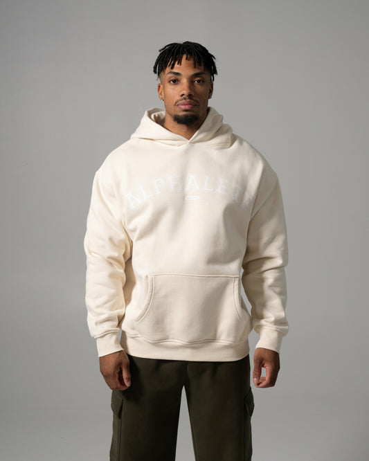 Varsity Hoodie - Cream - Workout Clothes For Women | Alphalete
