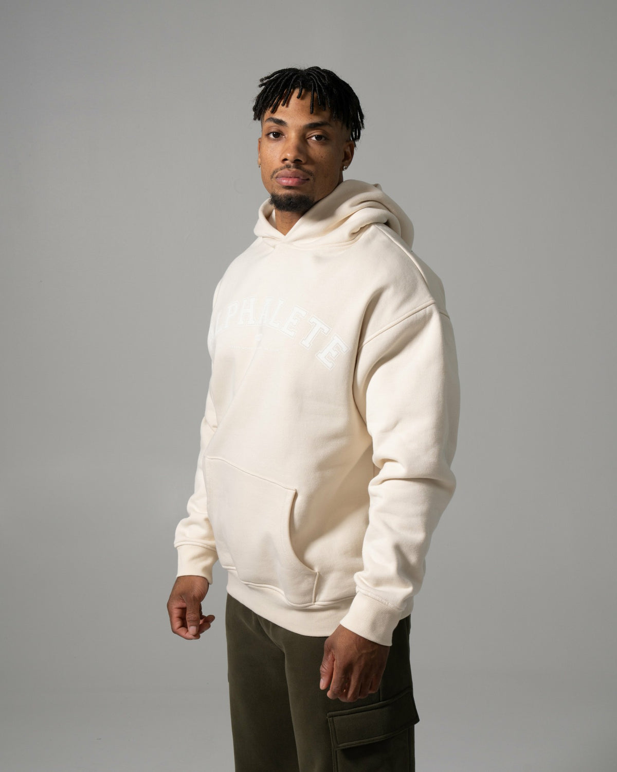 Varsity Hoodie - Cream - Workout Clothes For Women | Alphalete