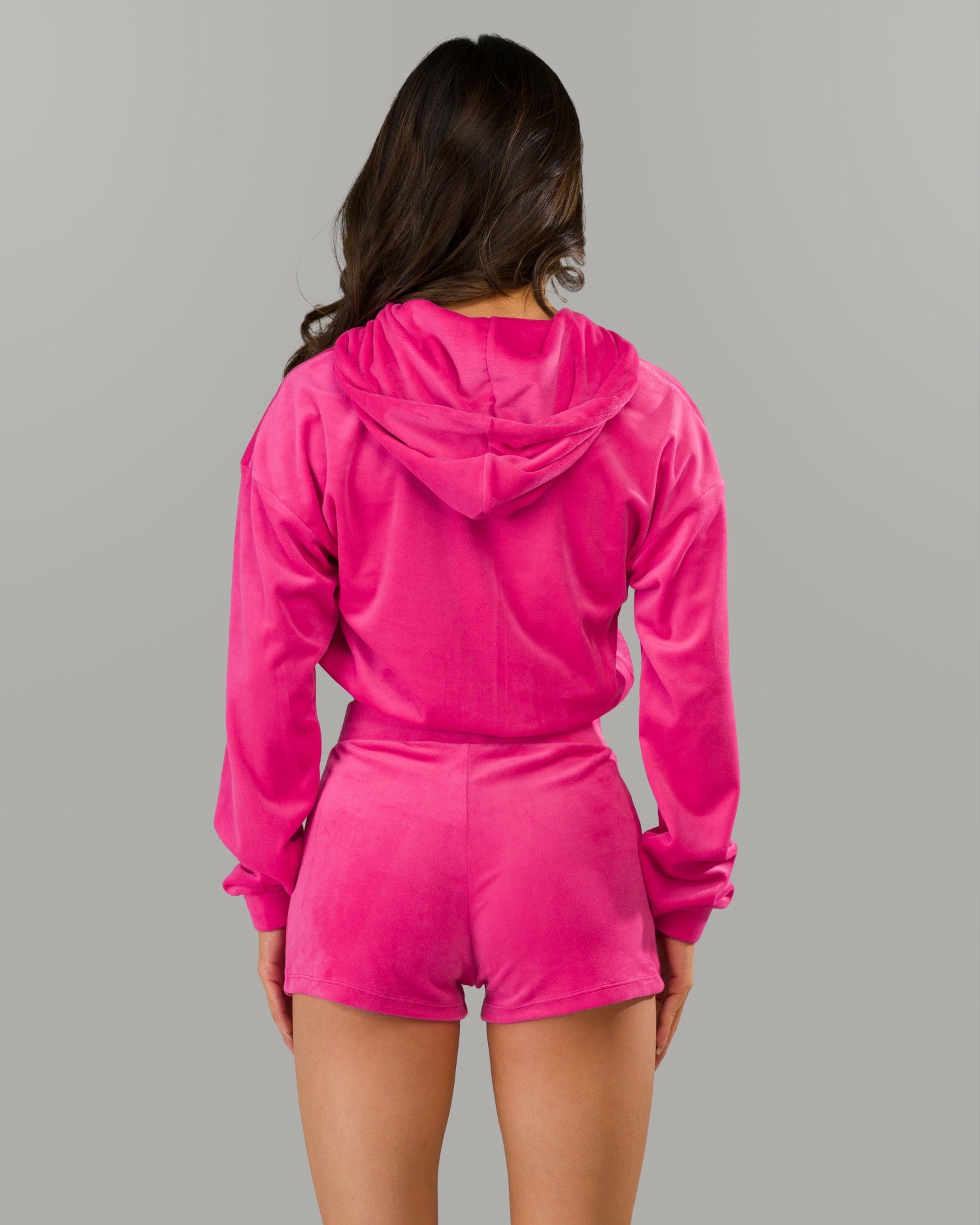 Velour Zip Hoodie - Bloom - Workout Clothes For Women | Alphalete