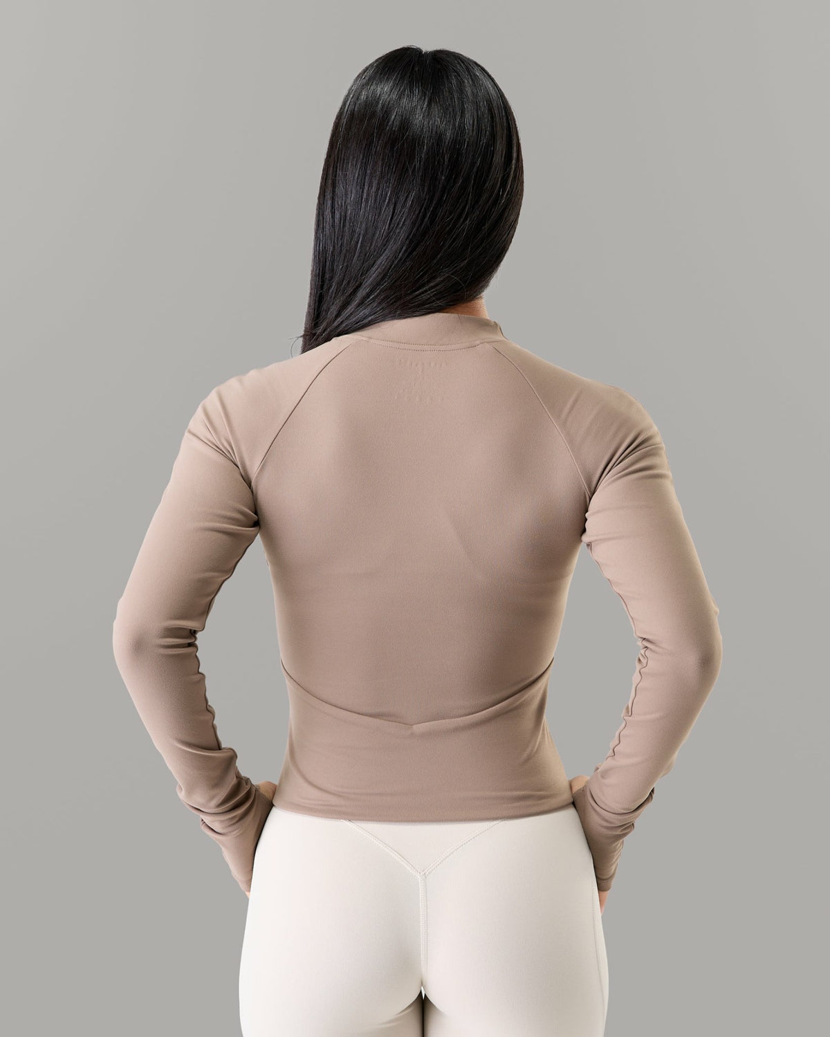 Aura Sculpt Jacket - Mocha - Workout Clothes For Women | Alphalete