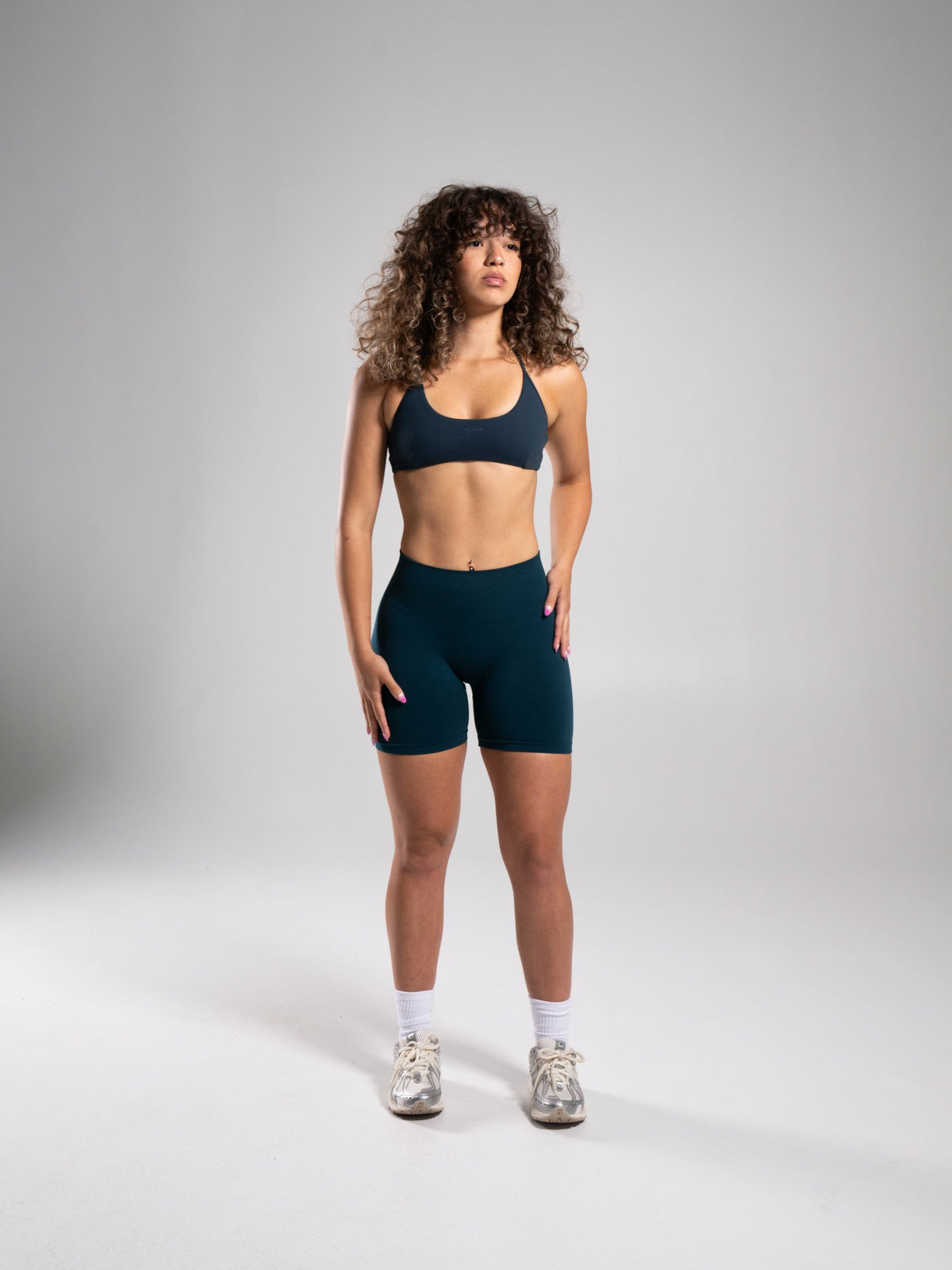 Pump Mid Rise Short - Deep Sea - Workout Clothes For Women | Alphalete