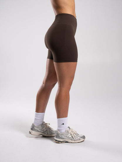 Pump Mid Rise Short - Walnut - Workout Clothes For Women | Alphalete