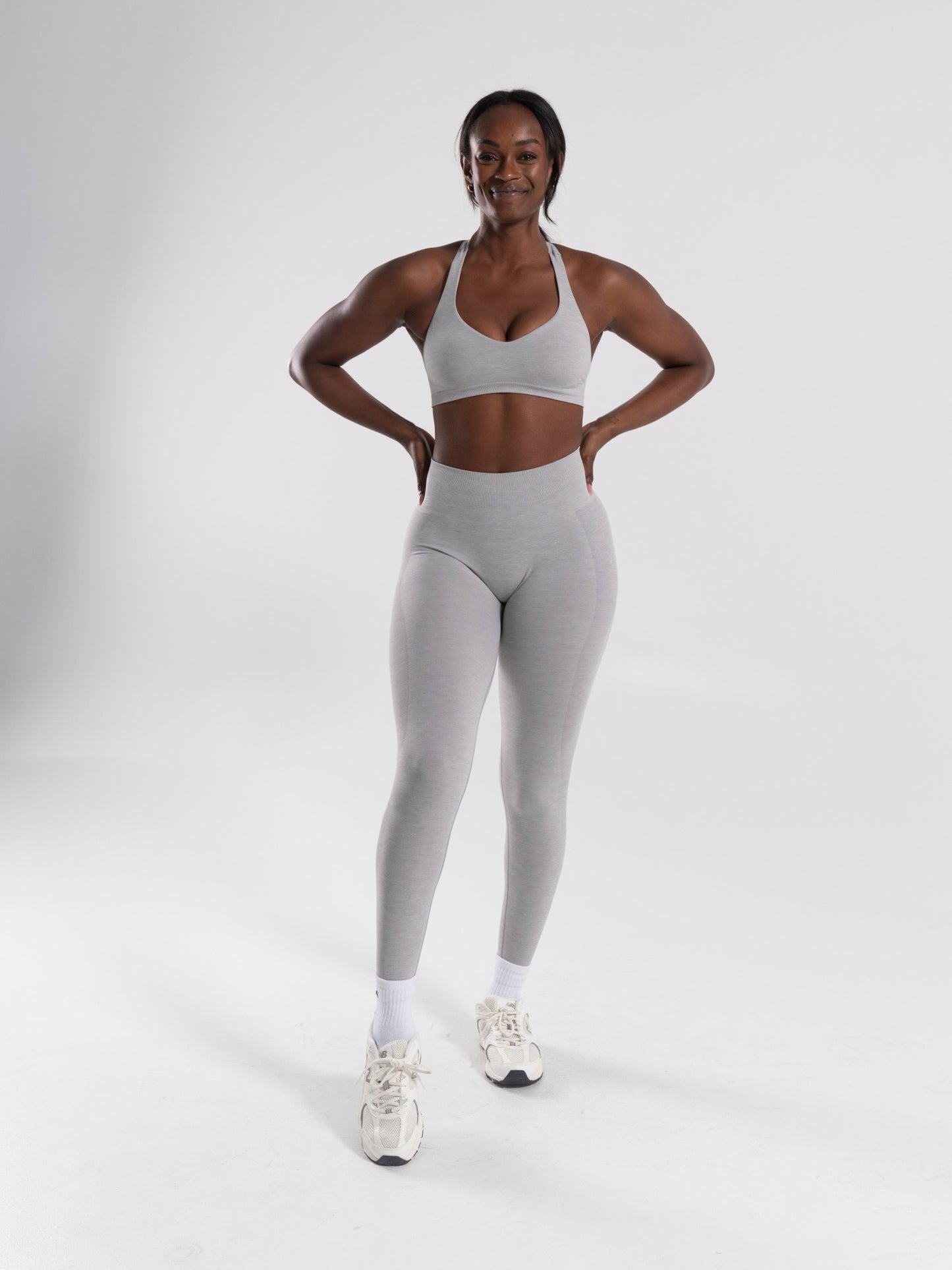 Pump High Rise Legging - LT Heather | Alphalete