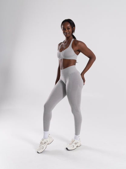 Pump High Rise Legging - LT Heather | Alphalete