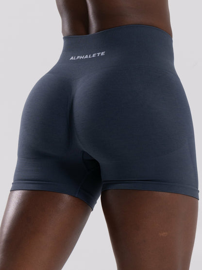 Pump Mid Rise Short - Dusty Navy | Alphalete